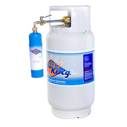 save money by refilling your own 1# camp size propane cylinders